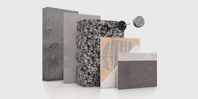 Aufgeschnittener Wandaufbau mit Dämmkomponenten – Schicht für Schicht effizient